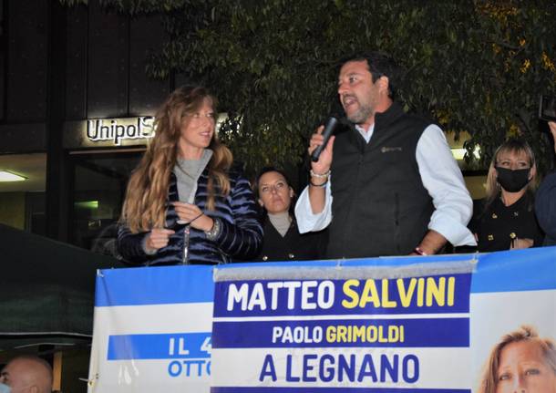 Ballottaggio a Legnano, Salvini in piazza per Carolina Toia