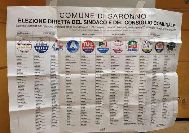 Diretta elettorale Saronno Origgio