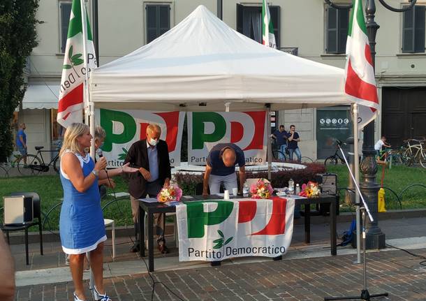 Giuliano Pisapia a Saronno per sostenere Augusto Airoldi