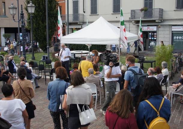 Il senatore Alessandro Alfieri a Saronno per supportare Augusto Airoldi