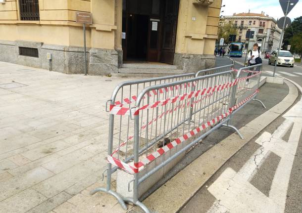 Incidente in piazza San Magno a Legnano