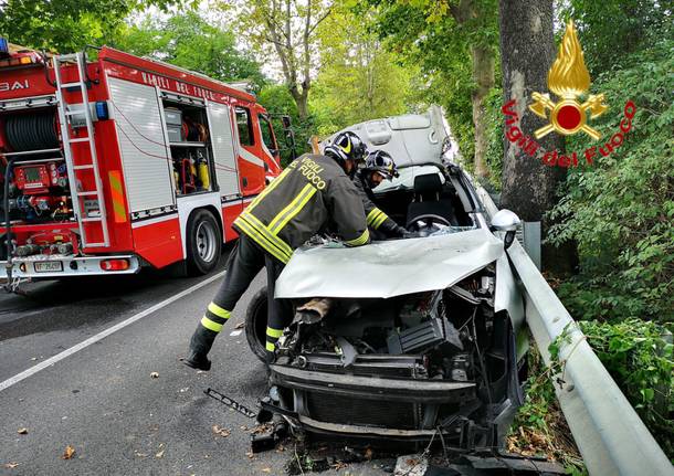 Incidente stradale a Casalzuigno