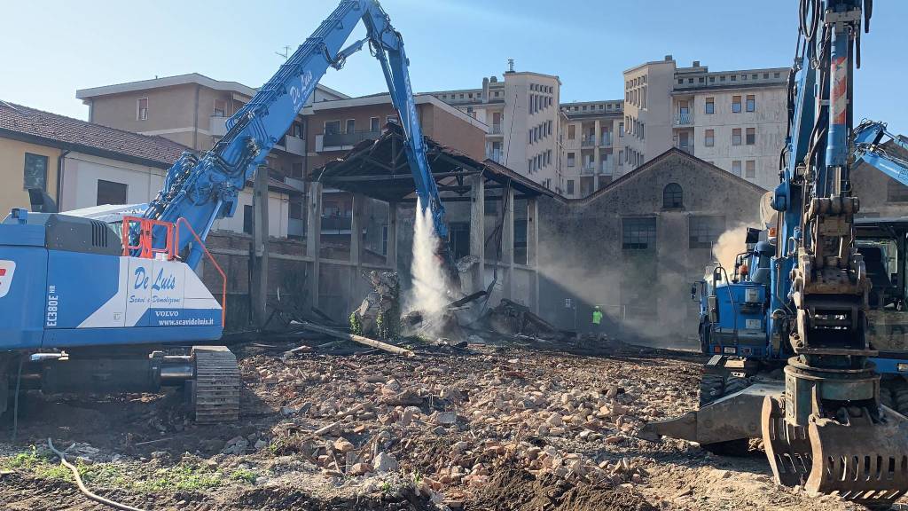 La demolizione dell'Ex Traferri