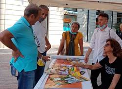 Movimento 5 Stelle in piazza a Saronno con Roberto Cenci e Longinotti