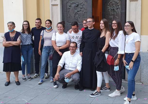 prima messa di don Daniele Saleri a Cerro Maggiore