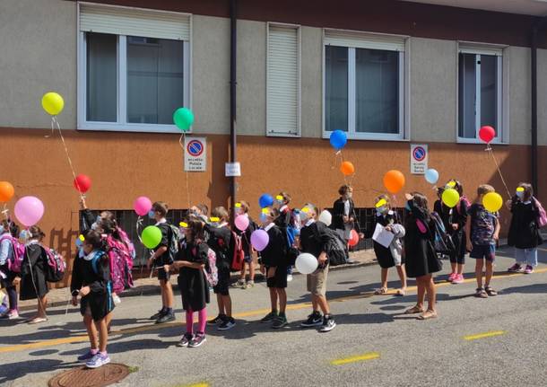 Primo giorno di scuola a Bodio Lomnago