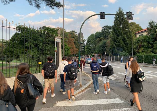 Primo giorno di scuola a Varese