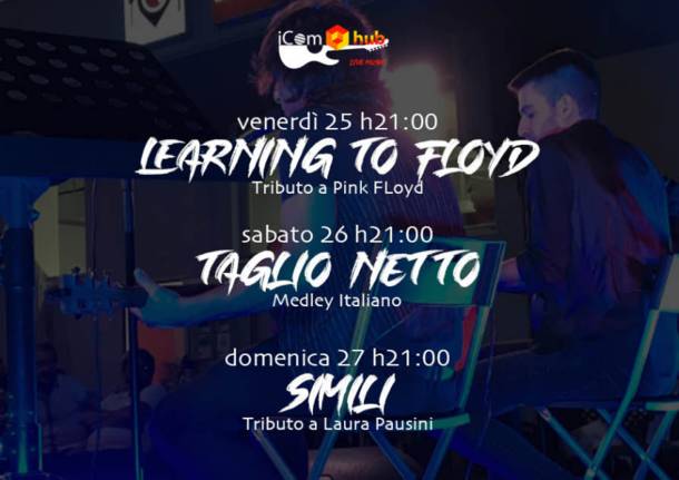 Tributi ai Pink Floyd e Laura Pausini da iComHub a Turate