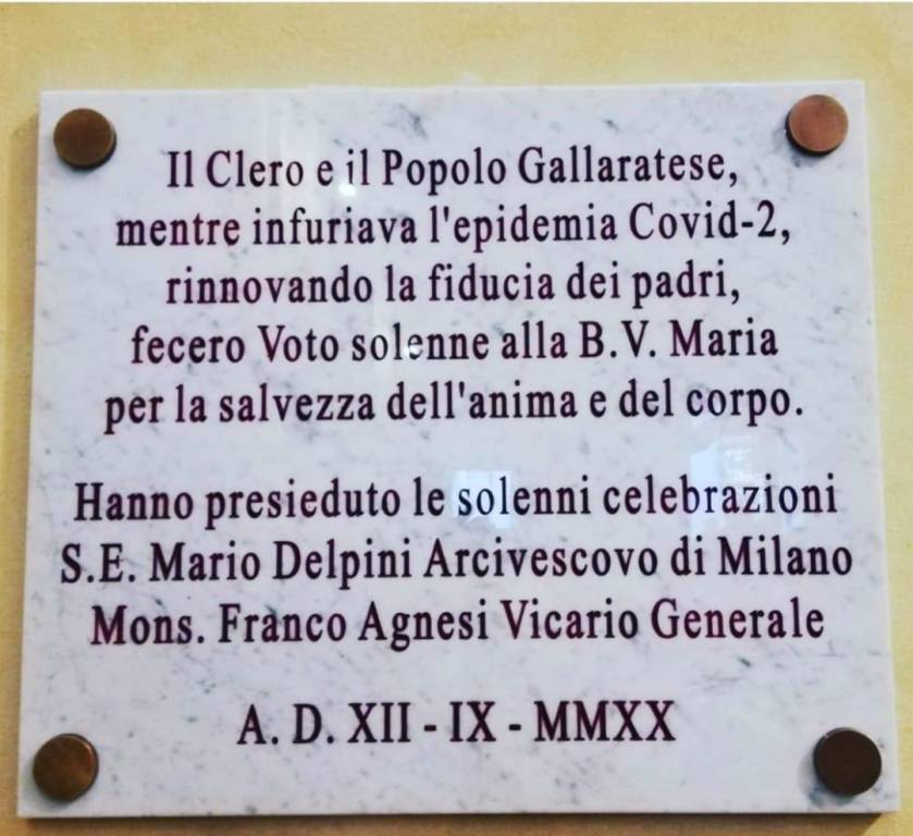 Voto Madonna Gallarate