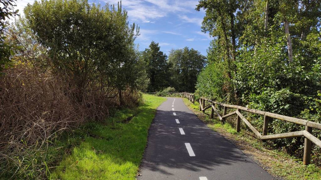 asfaltatura pista ciclabile corgeno