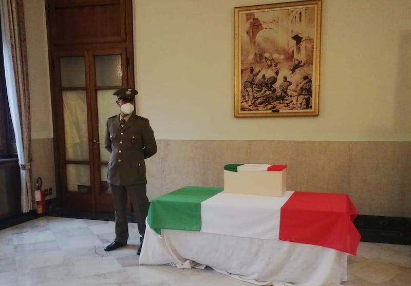 Il rientro della salma di Lorenzo Moia, morto in Germania nel 1944