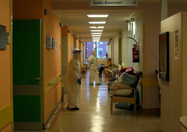 Il Covid Hub dell'ospedale di Varese