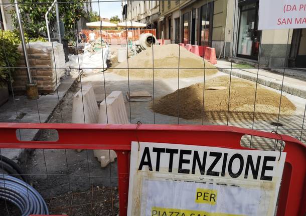 lavori in corso magenta a Legnano