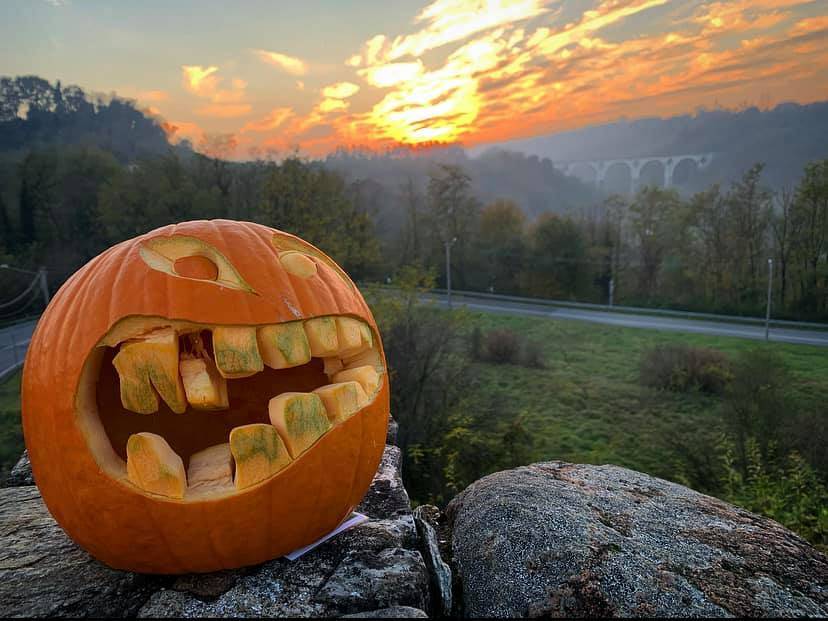 Le zucche di halloween di chef Barzetti a Malnate