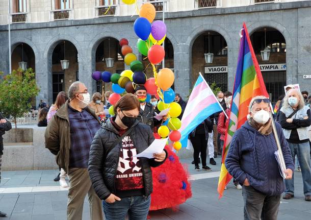 manifestazione per i diritti a favore del ddl contro l'omotransfobia e misoginia