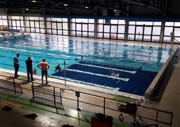 Piscina amovibile alla piscina di Legnano