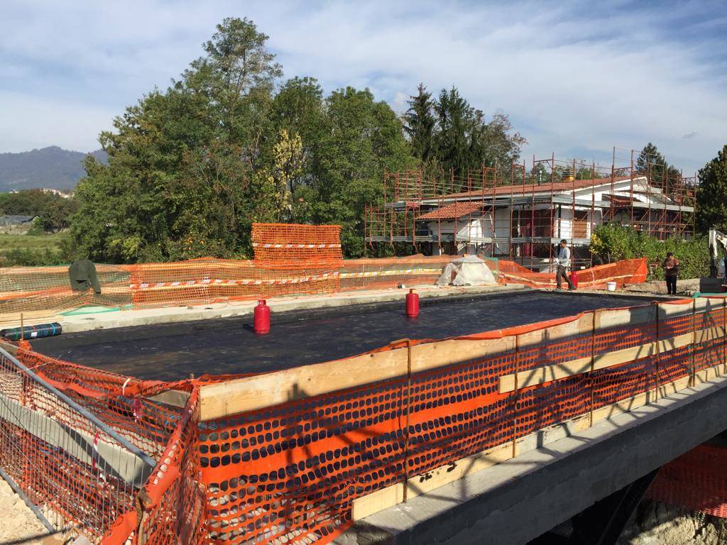 ponte di via Giordani a Varese: lavori in corso