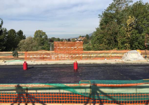 ponte di via Giordani a Varese: lavori in corso