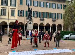 Protesta lavoratori degli eventi