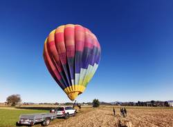 Una mongolfiera nei cieli di Lomazzo