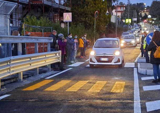 Varese - Riaperto il ponte di via Giordani