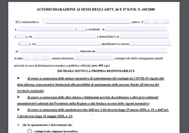 autocertificazioni