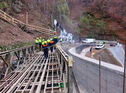 Curiglia ponte Bailey frana 