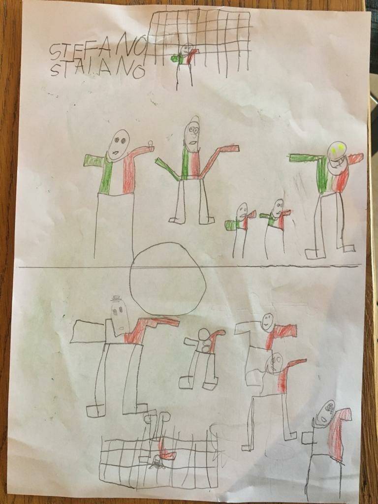 Disegni dei piccoli amici Olimpia calcio