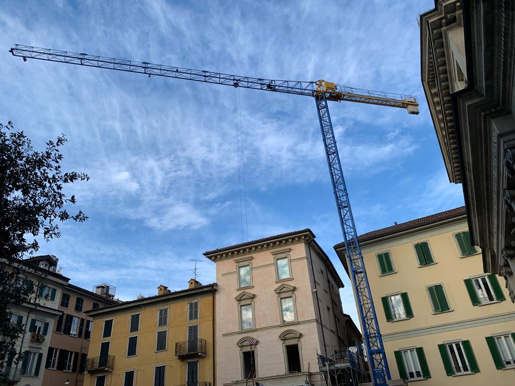 Il primo giorno di lavori al Bernascone