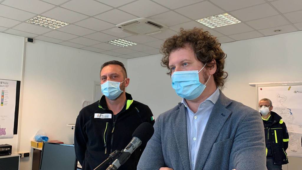 Il punto tamponi della protezione civile alle Fontanelle- Visita di Pietro Foroni