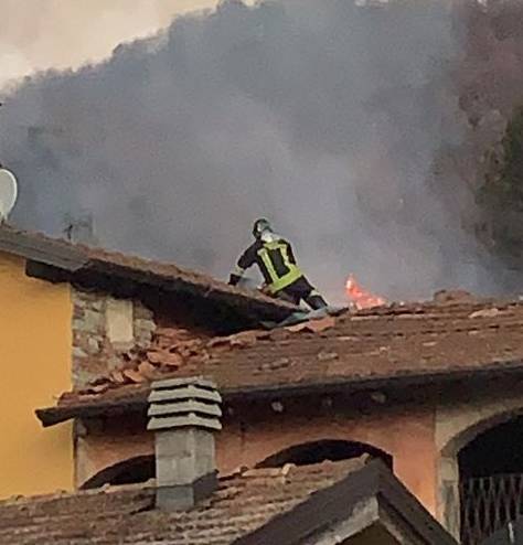 Incendio Cugliate Fabiasco 26 novembre 2020