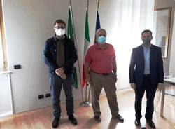incontro tra dg Porfido, Emanuele Monti e sindaco Cassani