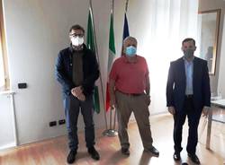 incontro tra dg Porfido, Emanuele Monti e sindaco Cassani