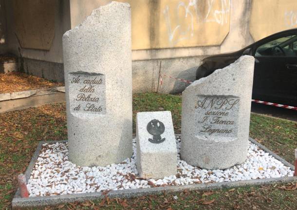 Monumento dedicato alla Polizia di Stato a Legnano