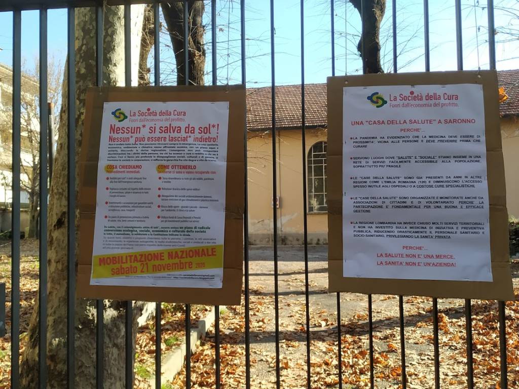 Saronno, presidio di Attac in via Manzoni per una Casa della Salute in città