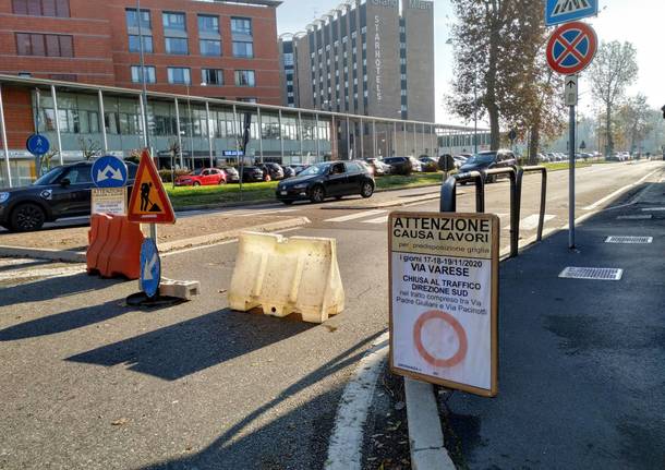 Saronno, procedono i lavori in via Varese