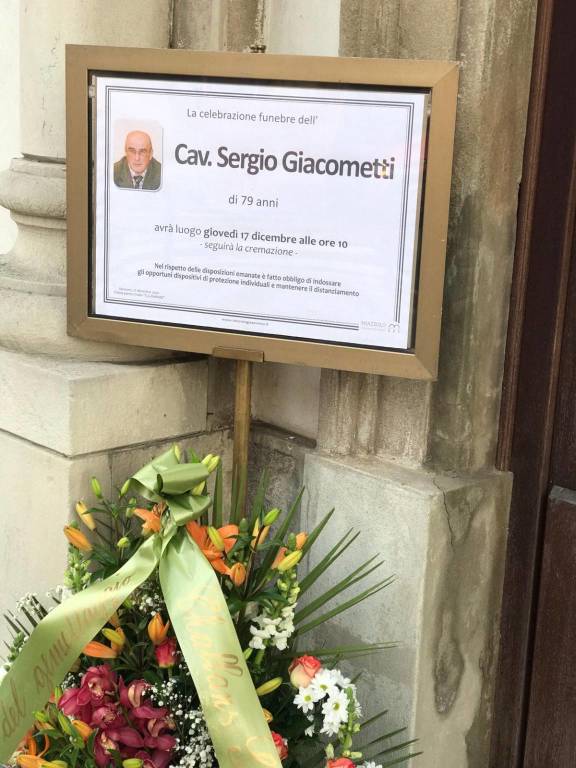 A Saronno l’ultimo addio a Sergio Giacometti