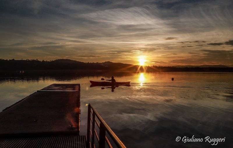 Tramonto sul nostro lago alla Schiranna -Varese