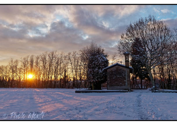 La neve e il tramonto