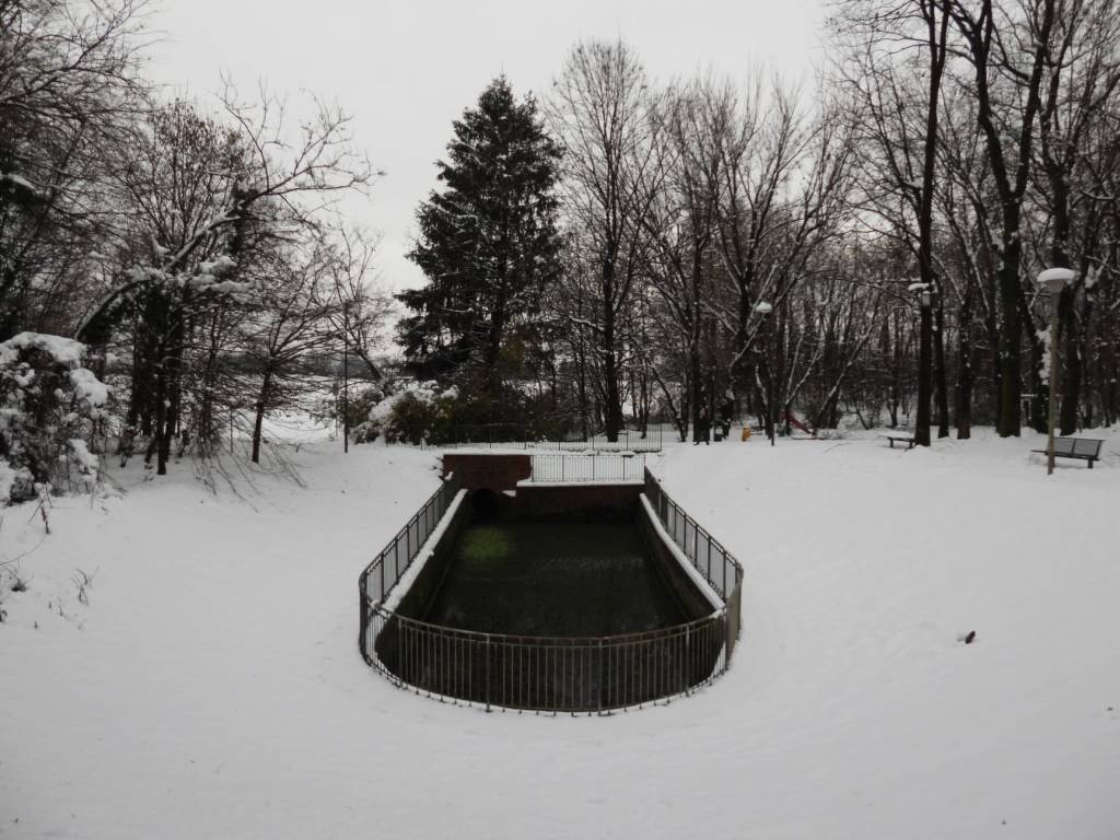 Con la neve il Parco dei Mughetti si veste di bianco 