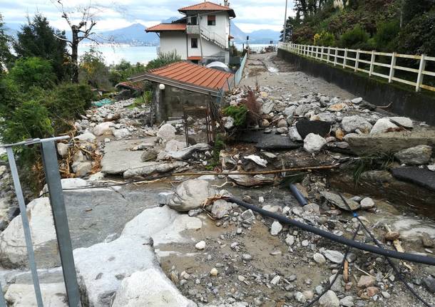 I lavori per l’esondazione del torrente Selva Spessa a Baveno