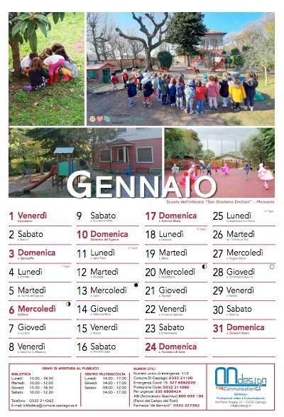 Il calendario 2021 di Casciago
