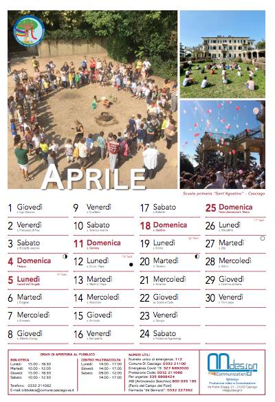 Il calendario 2021 di Casciago