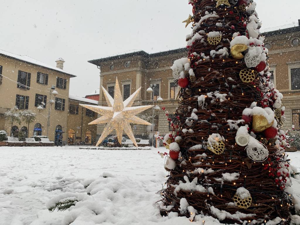 Il fascino della neve a Busto Arsizio