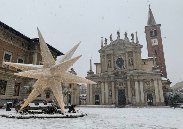 Il fascino della neve a Busto Arsizio