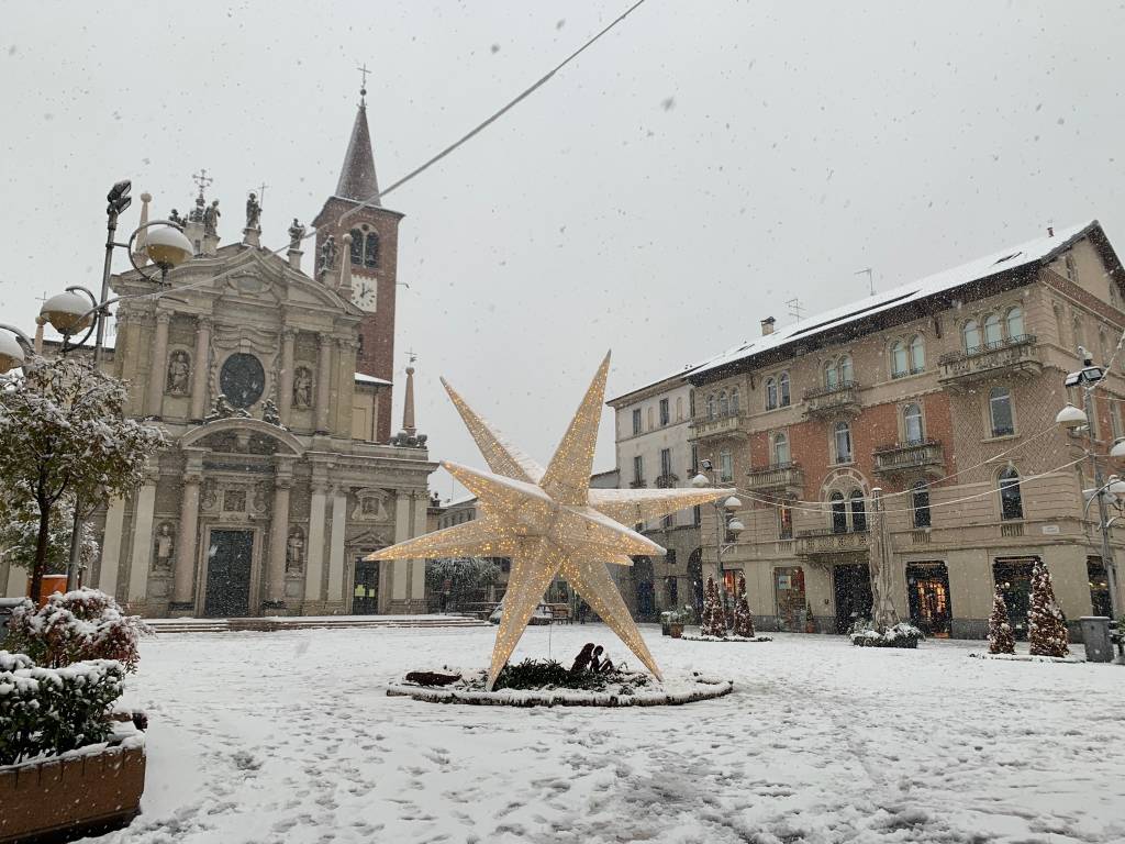 Il fascino della neve a Busto Arsizio