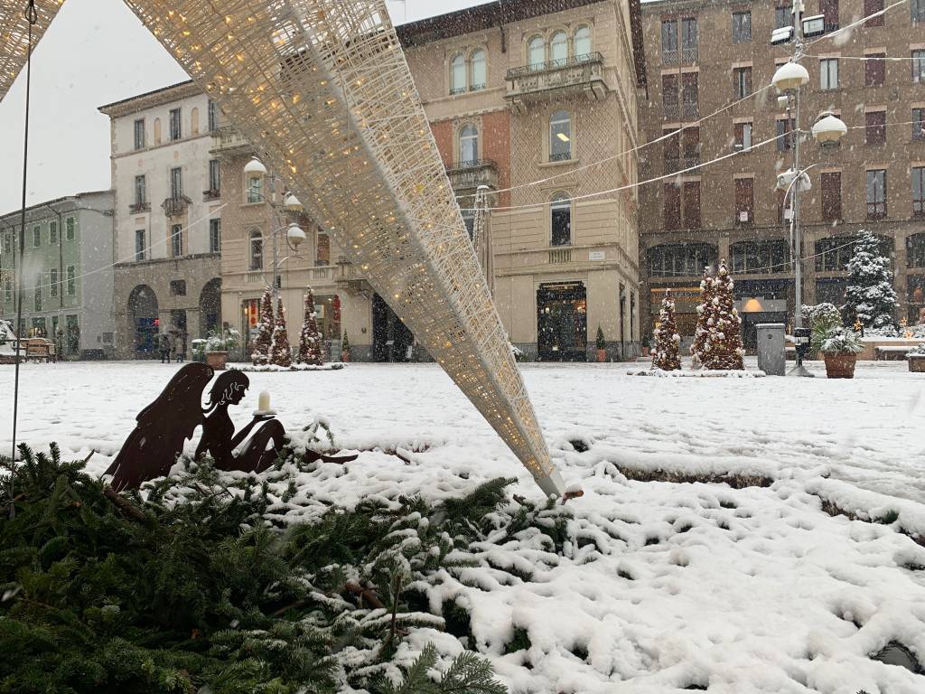 Il fascino della neve a Busto Arsizio