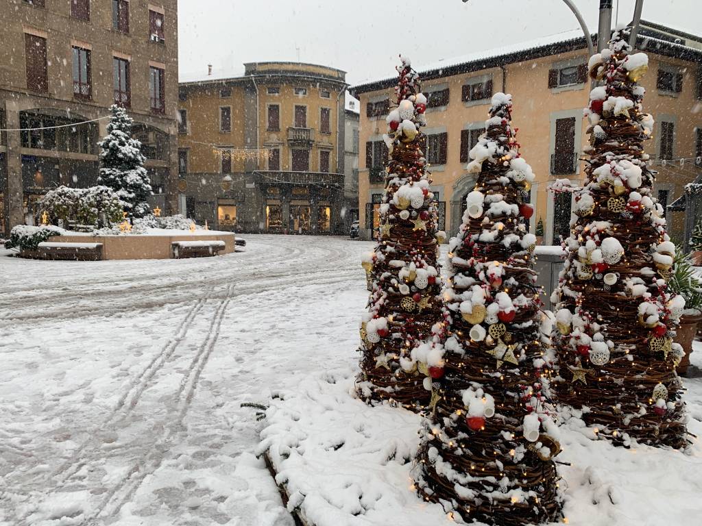 Il fascino della neve a Busto Arsizio