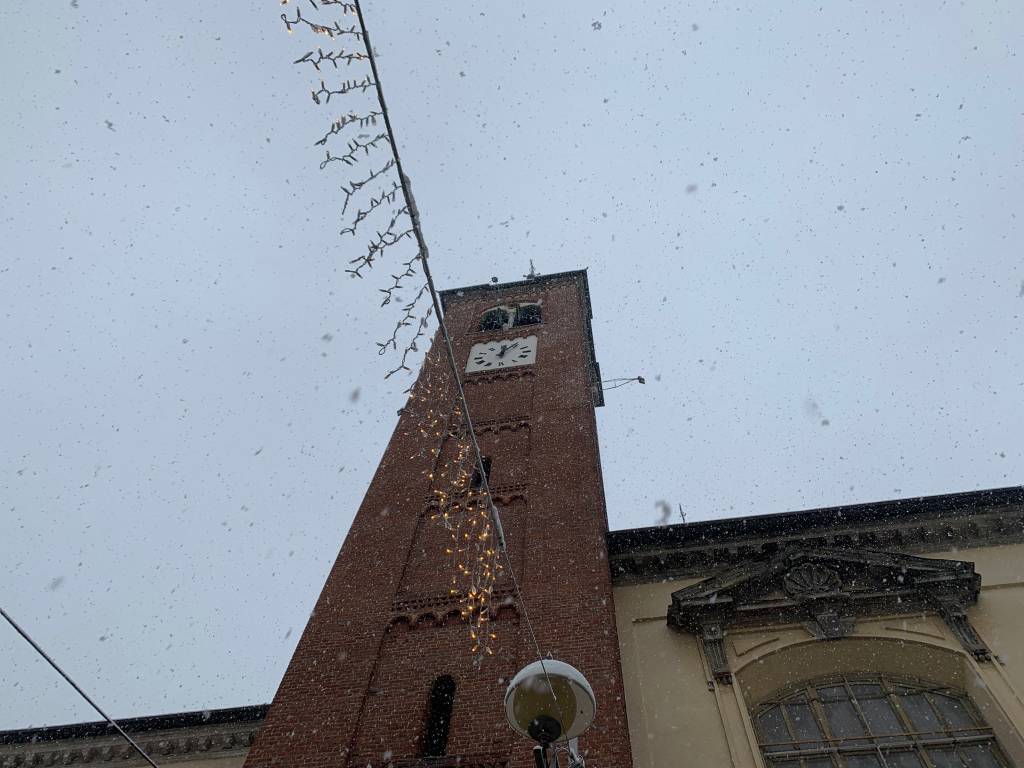 Il fascino della neve a Busto Arsizio