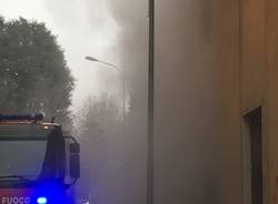 Incendio in via Ratti a Legnano